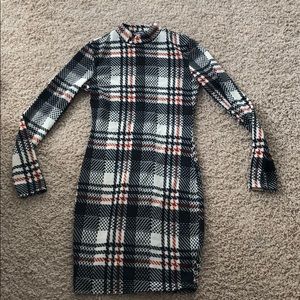 Plaid Sweater Dress